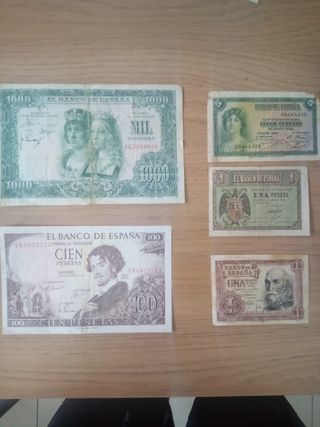 Colección billetes antiguos España