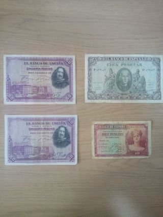 Colección billetes antiguos España