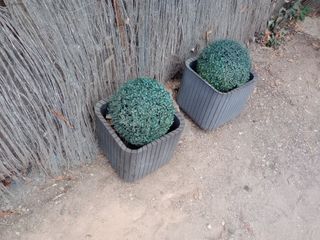 Maceta jardinera redonda gris