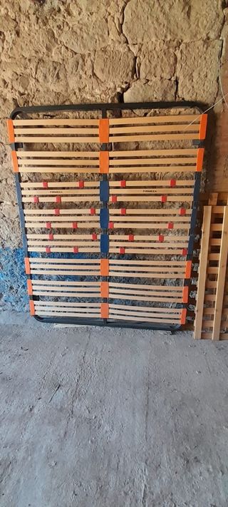 Somier madera-metal 5 patas 
