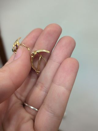 Pendientes oro multicolor | Semáforo