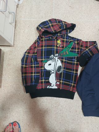 Lote Sudadera Snoopy niña y estrella Gocco