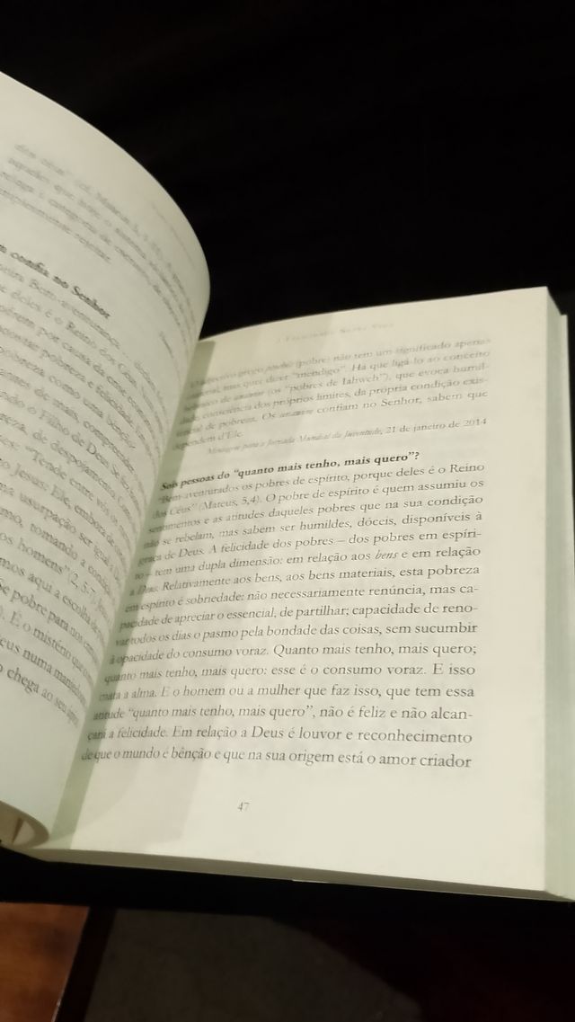 A Felicidade nesta Vida - Papa Francisco