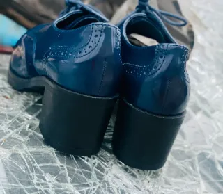 Zapatos Oxford Azul Marino Cayetano Giménez