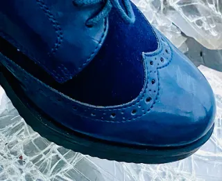 Zapatos Oxford Azul Marino Cayetano Giménez