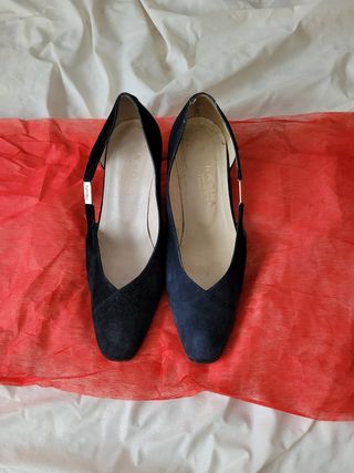 Zapatos KAGLA ante azul marino