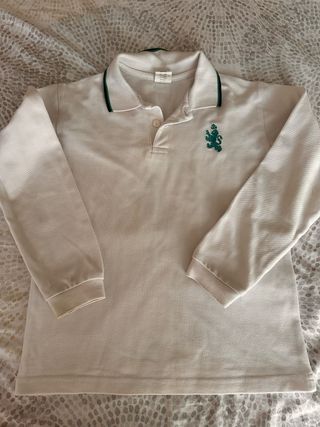 2 polos manga larga  Madre Josefa Campos talla 10