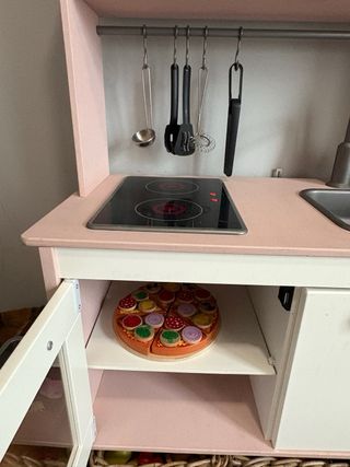 Cocinita juguete infantil rosa
