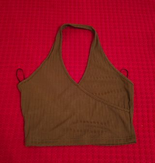 Tops de tirantes: azul y verde oliva