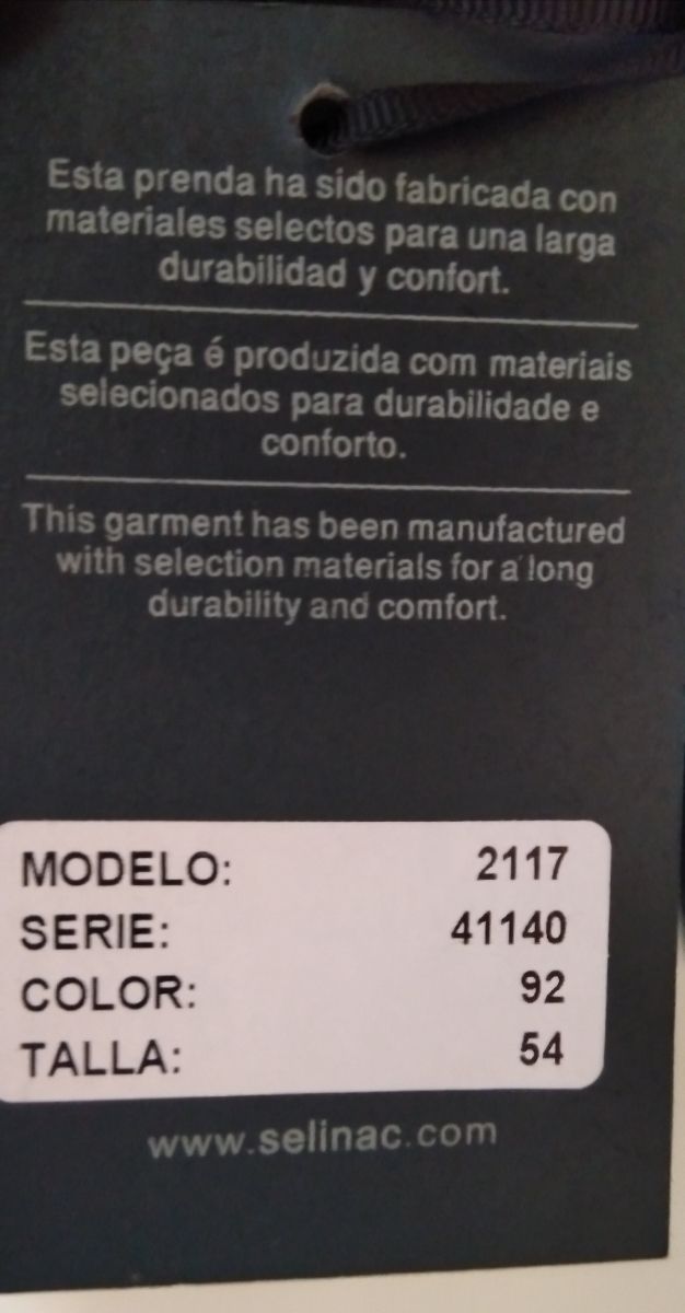 Americana L t54 NUEVA etiqueta