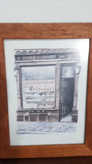 2 Cuadros Vintage Tiendas Bruselas