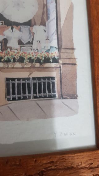 2 Cuadros Vintage Tiendas Bruselas