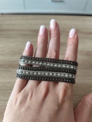 Pulseras Plata Gris - Elegante