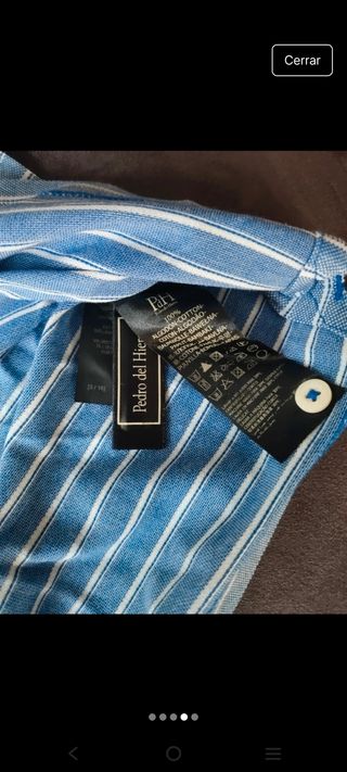 Polo Pedro del Hierro rayas azul