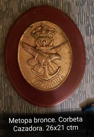 Metopa bronce Corbeta Cazadora