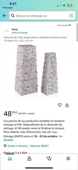 Set de Cajas Organizadoras