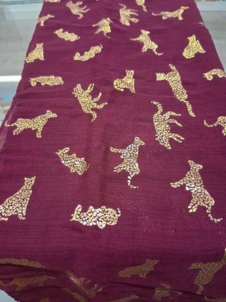 Fular leopardo dorado