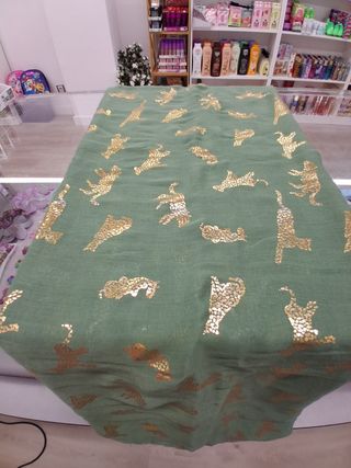 Fular leopardo dorado