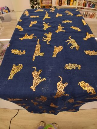 Fular leopardo dorado