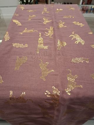 Fular leopardo dorado