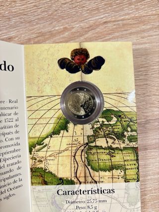 Cartera 2€ 2022 - V Centenario Vuelta al Mundo