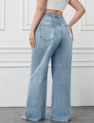 Jeans rectos azules | Oversize