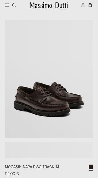 Náuticos Massimo Dutti Marrón - 40