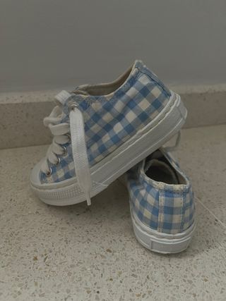 Zapatillas Vichy Azul - Bebé