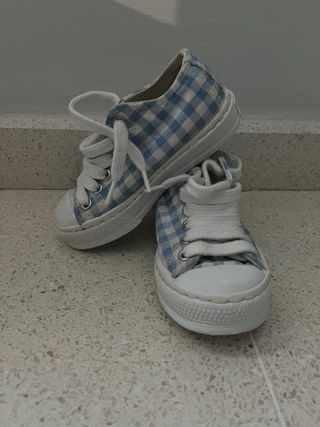 Zapatillas Vichy Azul - Bebé
