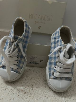 Zapatillas Vichy Azul - Bebé