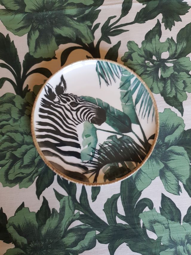 Plato postre animales Tigre