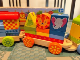 Tren bloques madera Playtive Junior