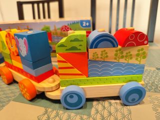 Tren bloques madera Playtive Junior