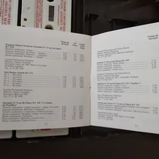 mozart lot x 4 cassette box classical string music