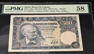 Billete 500 Pesetas España 1951