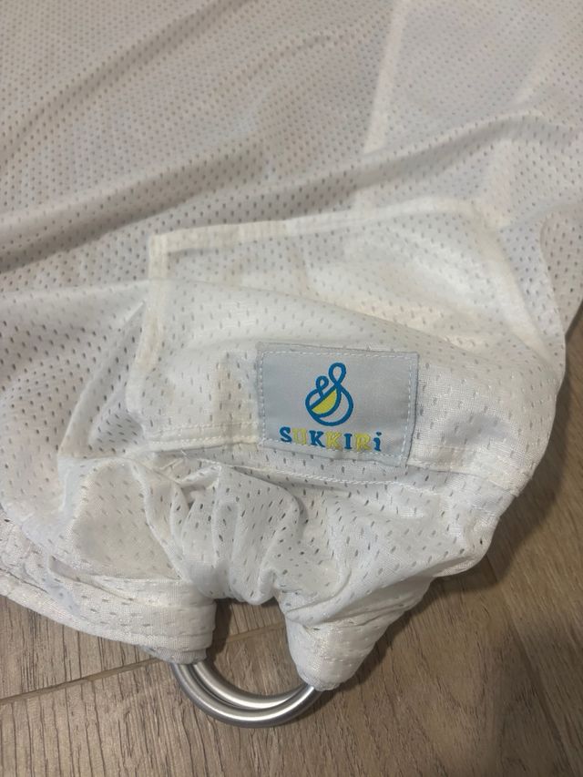 Fular portabebés bebé blanco