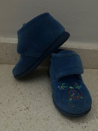 Pantuflas niño - Azul azafata