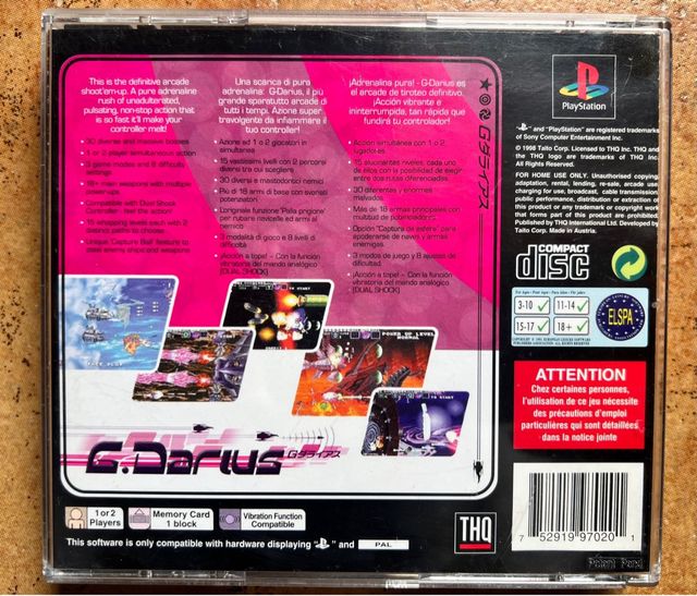 G-Darius - PlayStation 1 ESP