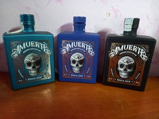 3 Bottiglie Gin Amuerte Vuote