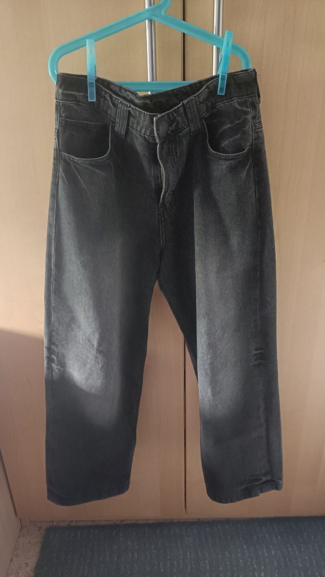 Vaqueros negros baggy talla 11-12