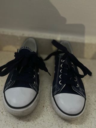 Zapatillas niño tela - Azul marino