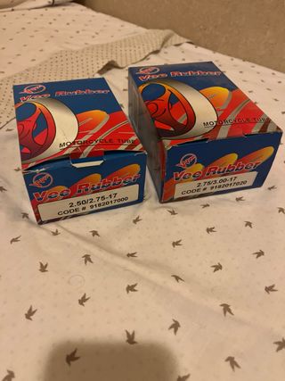 Neumáticos Vee Rubber 2.75/3.00-17 y 2.50/2.75-17 