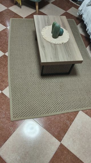 Tappeto in juta beige | Tappeto in fibra naturale