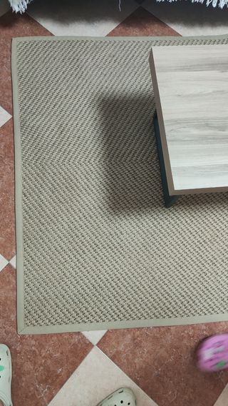 Tappeto in juta beige | Tappeto in fibra naturale