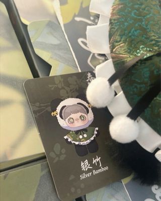 silver bamboo maymei poem of spring keychain plush
