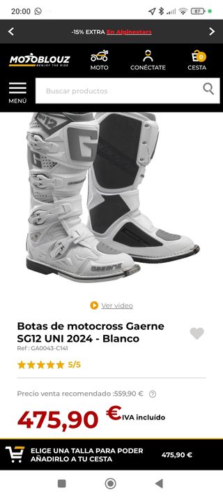 Botas Gaerne SG12 Enduro