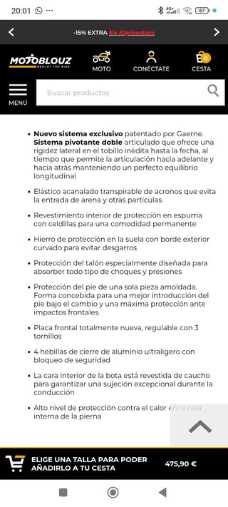 Botas Gaerne SG12 Enduro