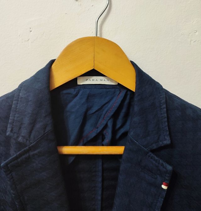 Blazer azul marino Zara hombre Talla 38