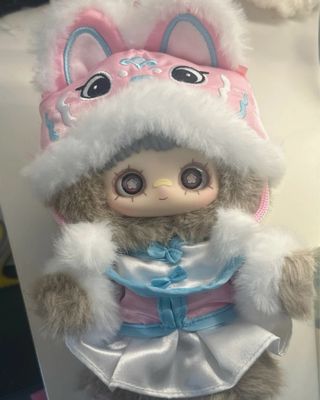 lion dance maymei poem of spring plush keychain