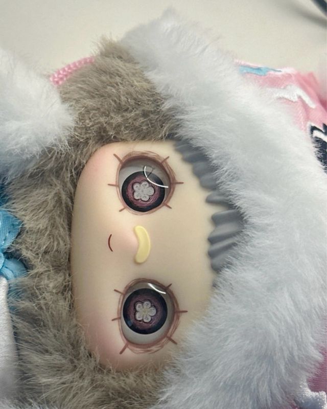 lion dance maymei poem of spring plush keychain